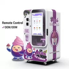 آلة بيع الآيس كريم معتمدة من NSF و CE| سعة 20L ، التنظيف الذاتي 24/7